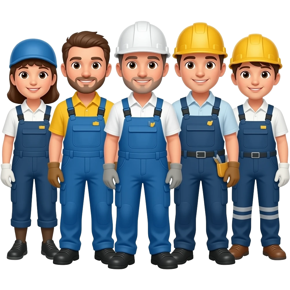 factory Workers group emoji