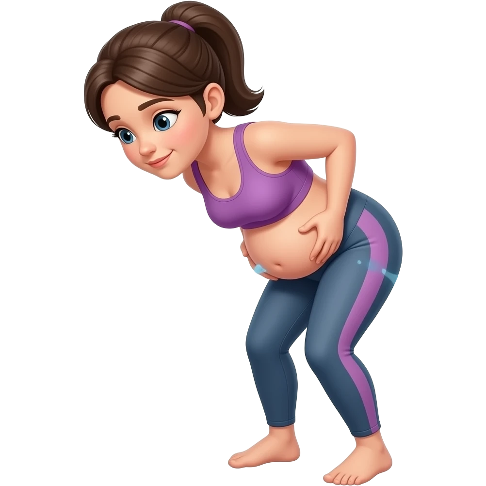 Femme 18 ans faire legging faire caca belly stuffing taille corps emoji