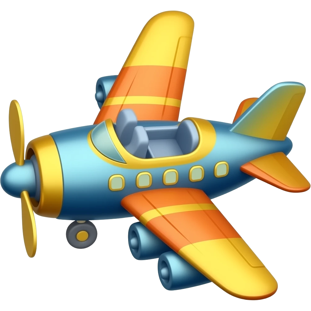 1 Colorful Airplanes emoji