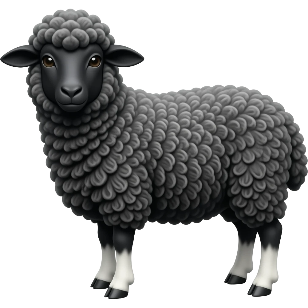Black sheep emoji