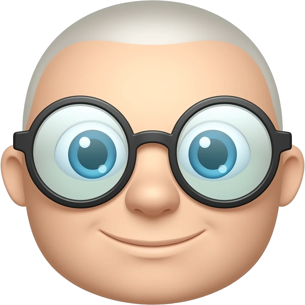 round glasses emoji