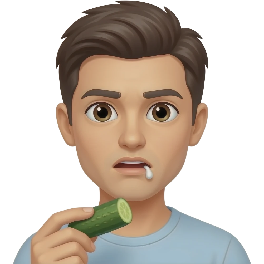 Создай эмодзи поноса после огурчиков emoji