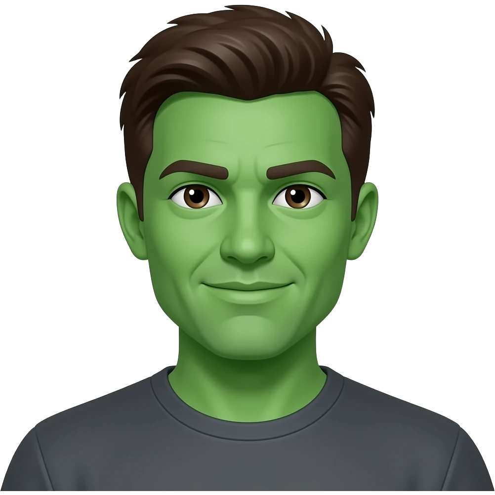 Man with green skin emoji