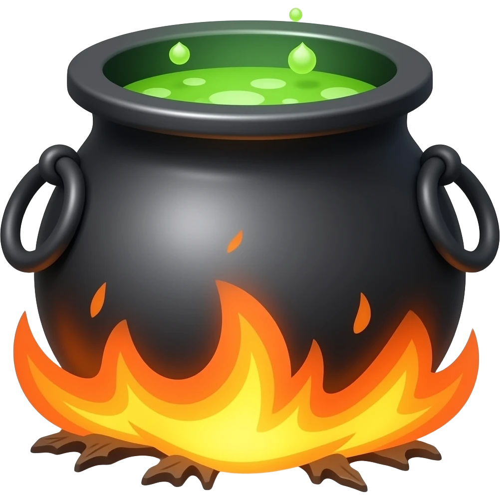 witches cauldron emoji