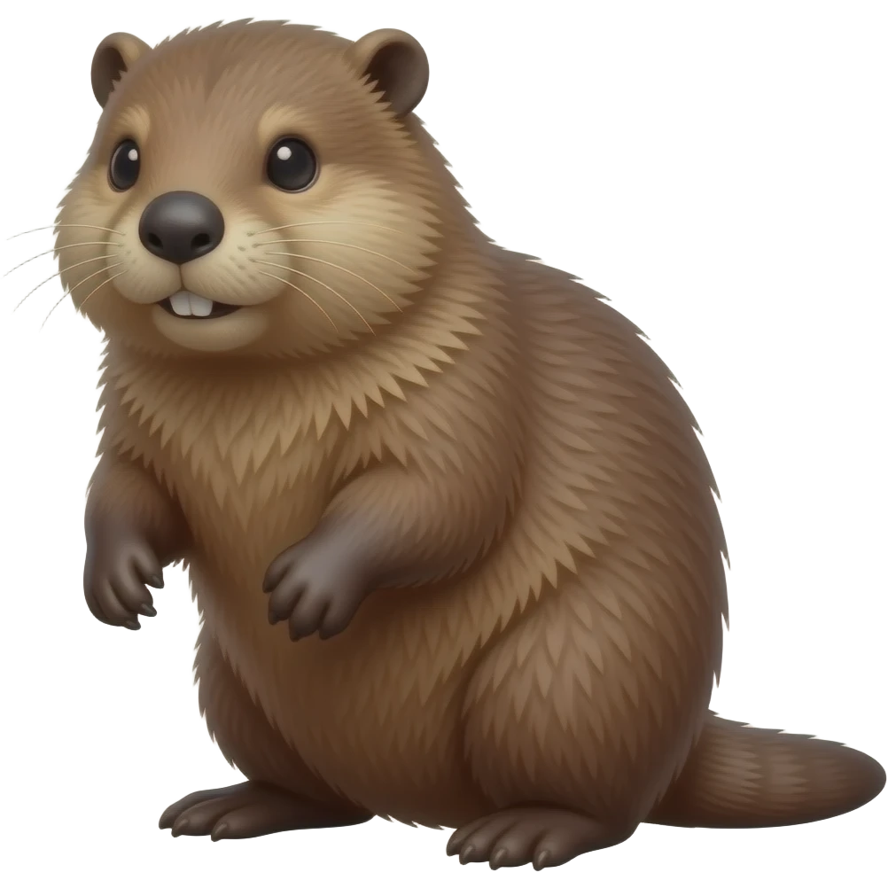 beaver realistic emoji