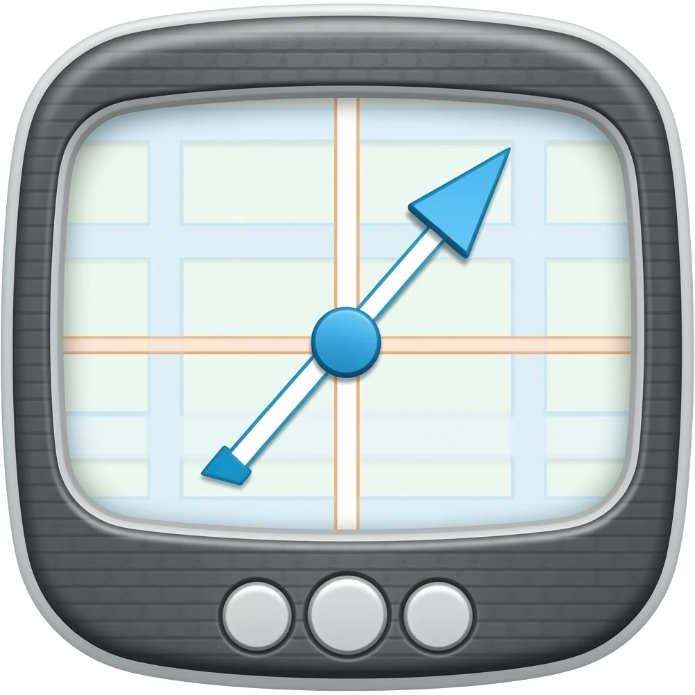 GPS screen emoji
