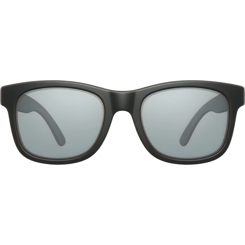 Fully black Eye glasses 🕶️ emoji