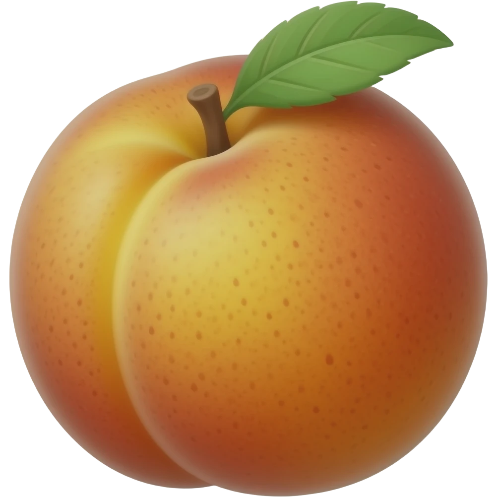 Peacg fruit emoji
