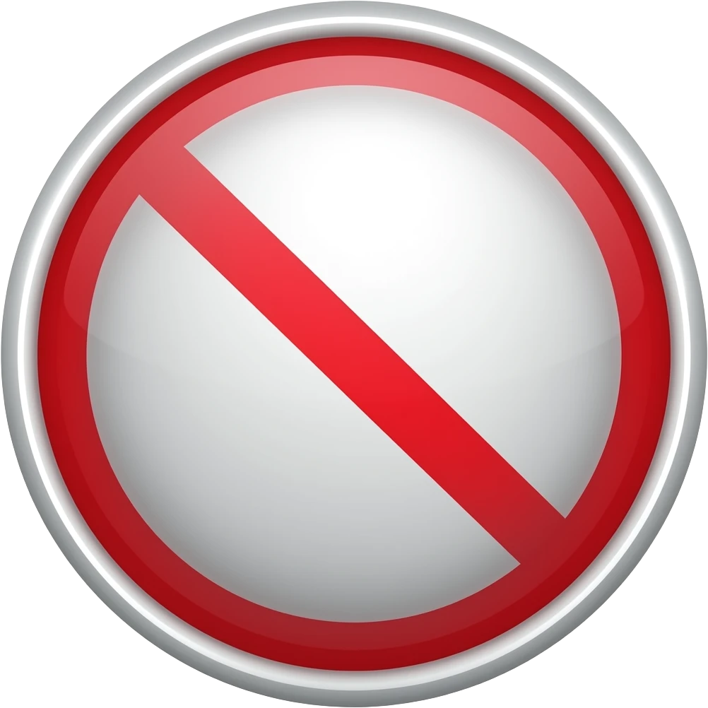 no entry emoji
