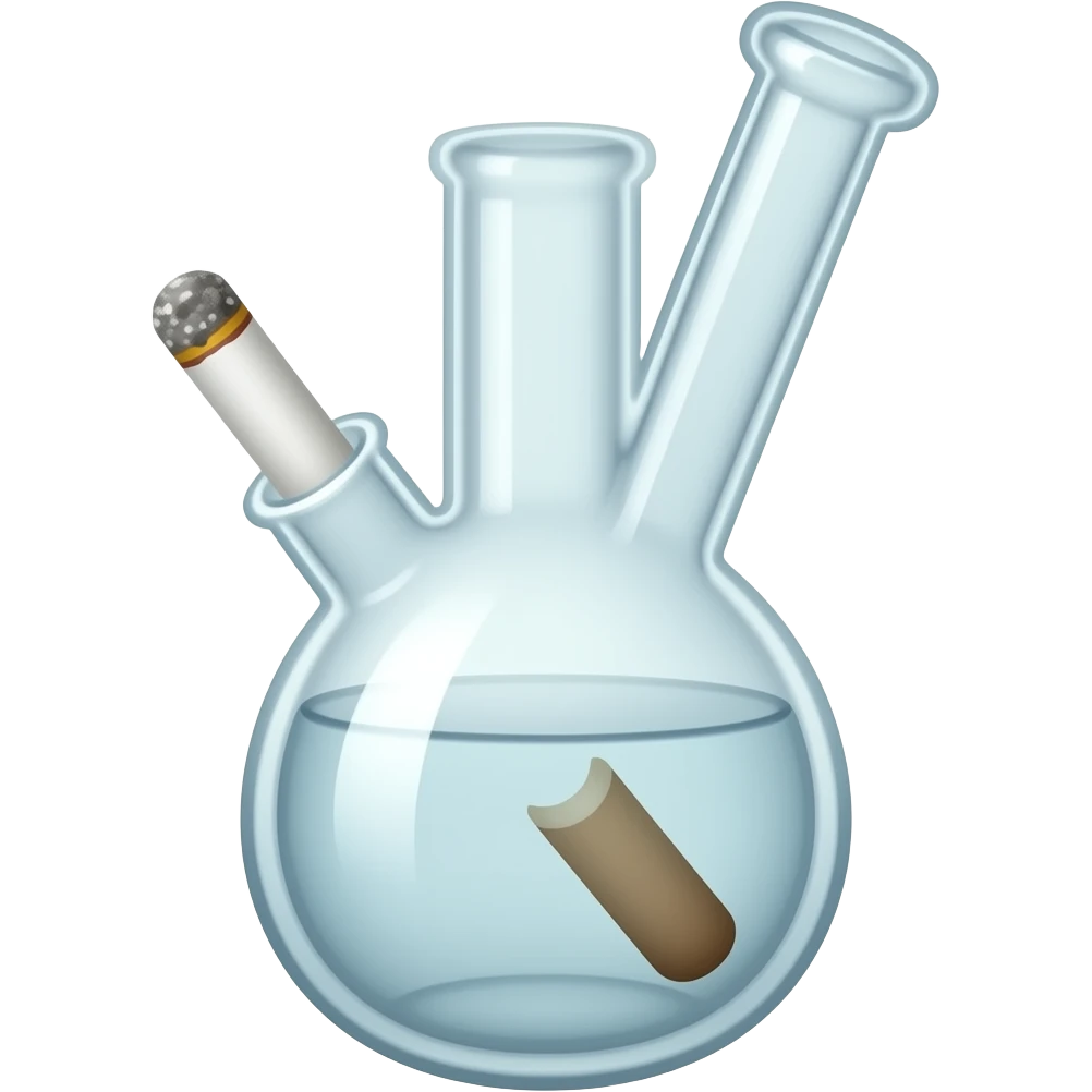 beaker bong for smoking ios emoji emoji