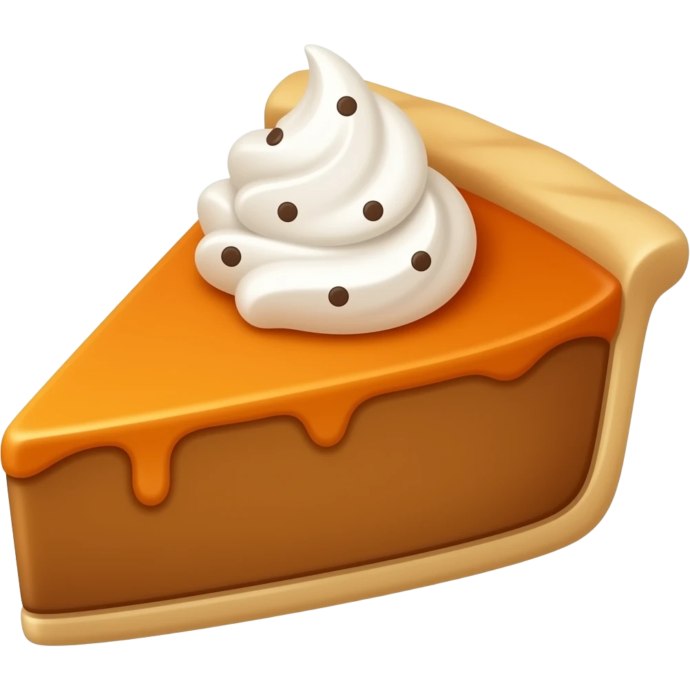 Pumpkin pie emoji