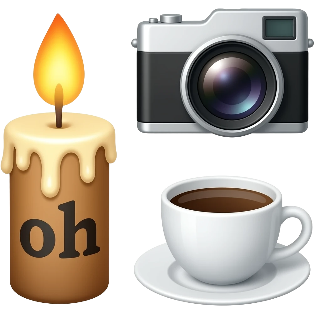 🕯📸☕️ emoji