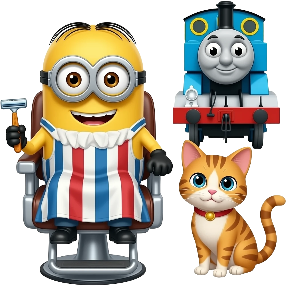 Minions 💈 🪒 cadeira Thomas o trem cat emoji