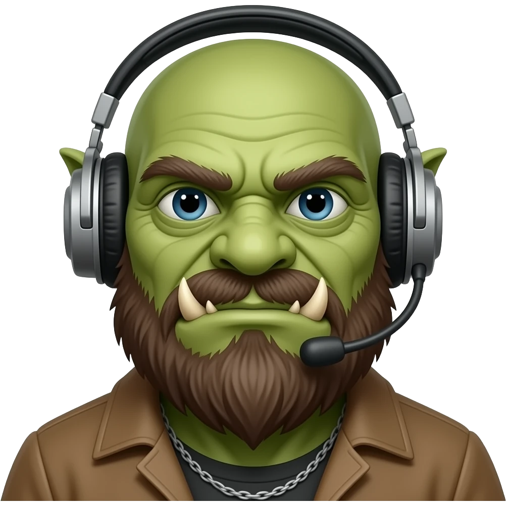 Orcs with Headphone emoji