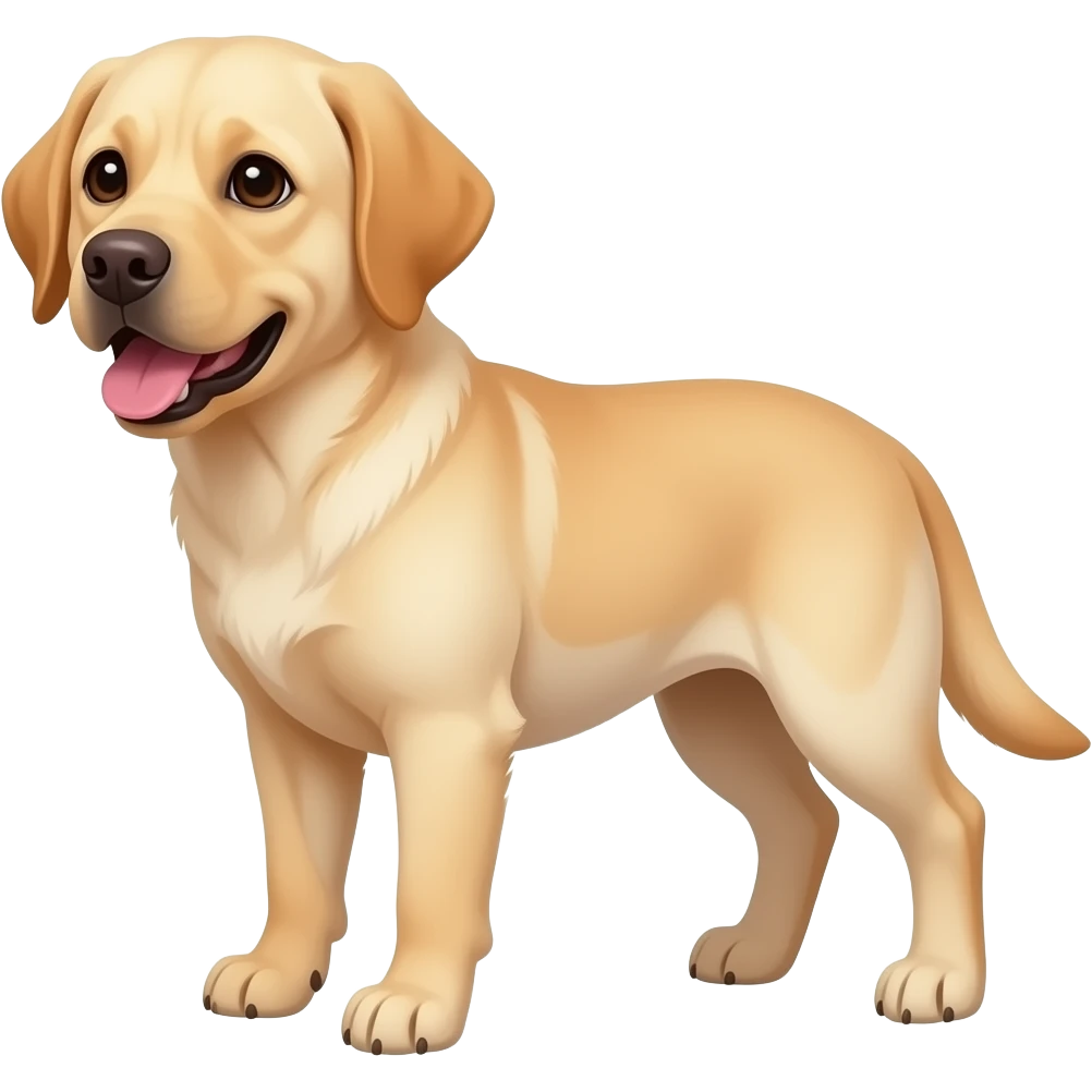 Yellow Labrador Dog emoji