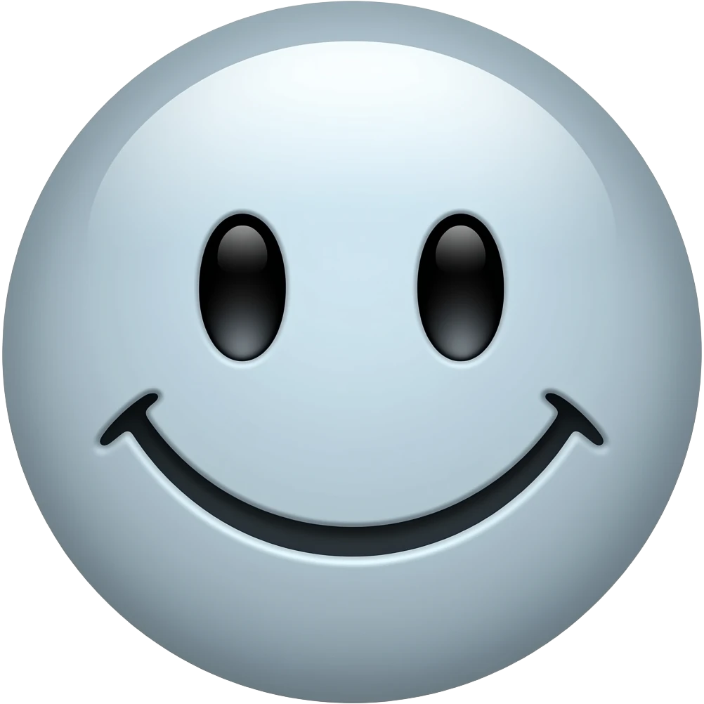 Black smiling face emoji