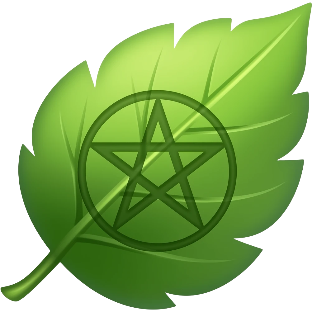 pentagram leaf emoji