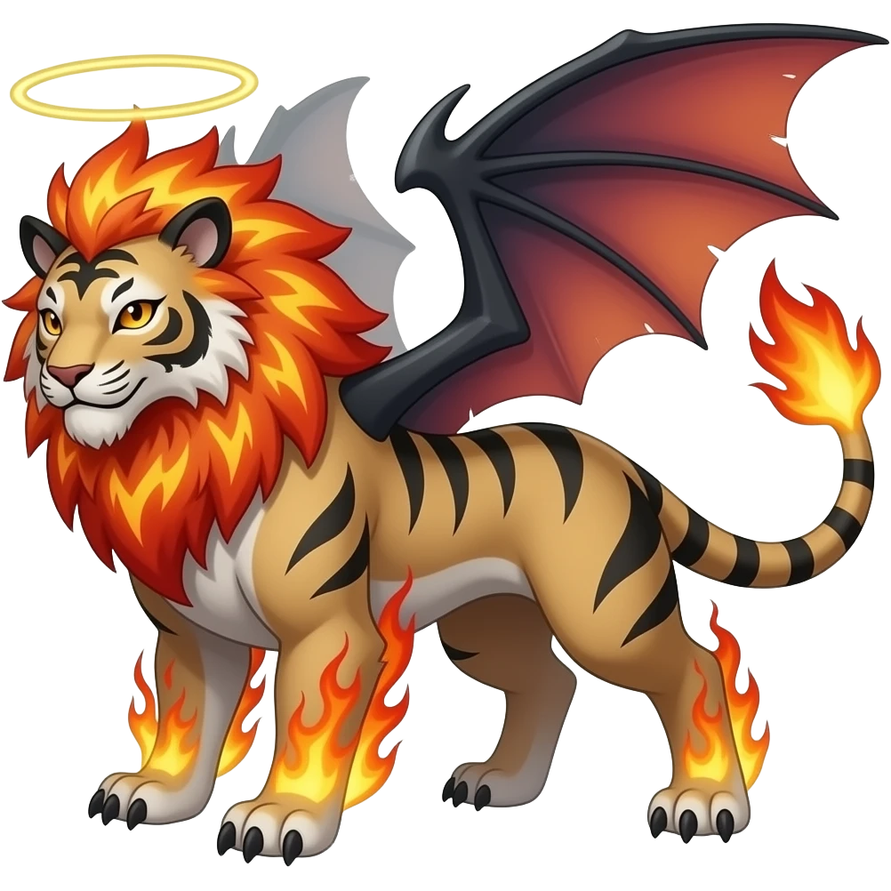 Cinderace-Incineroar-Talonflame-Typloshion-Solgaleo-Blaziken-Fakémon-hybrid emoji