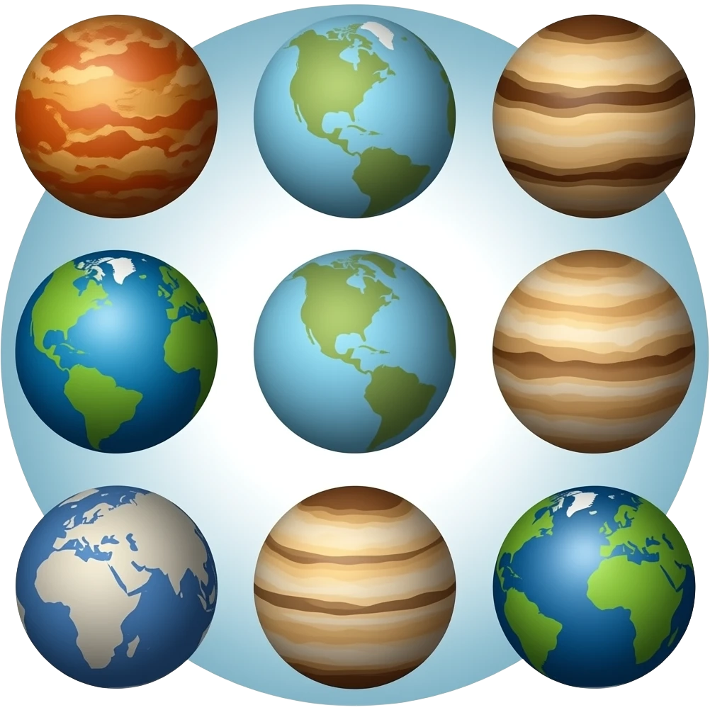 Planets emoji