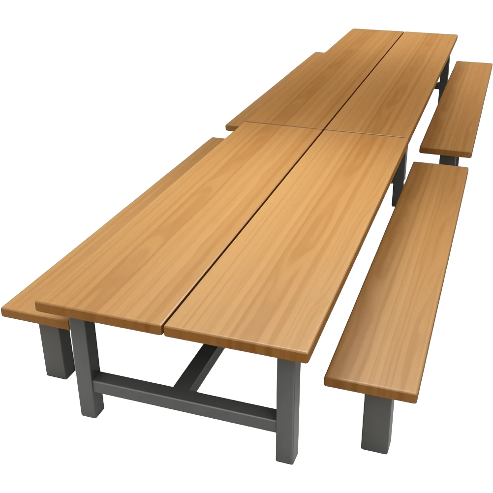 a long commune table emoji