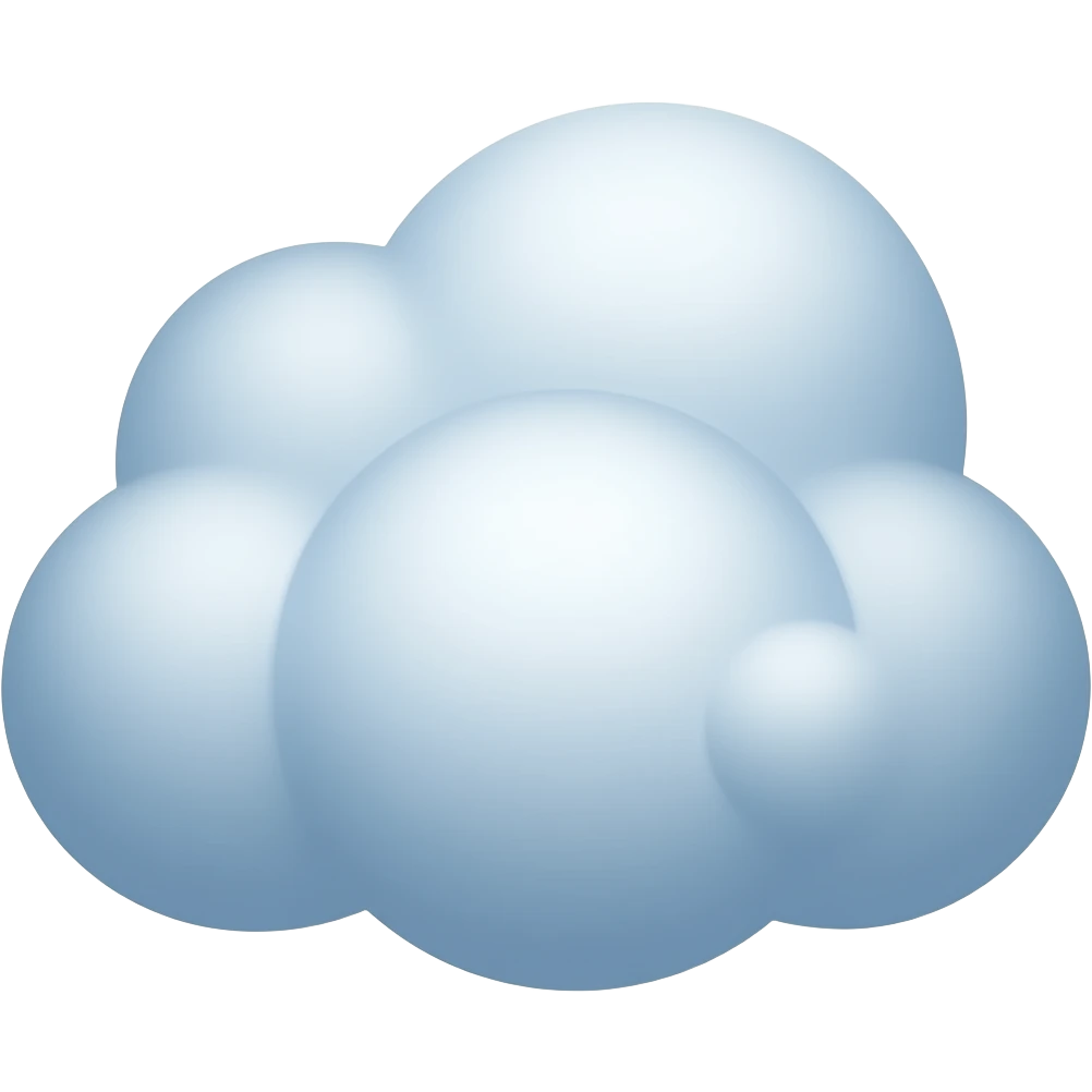 Wind cloud, emoji, simple emoji