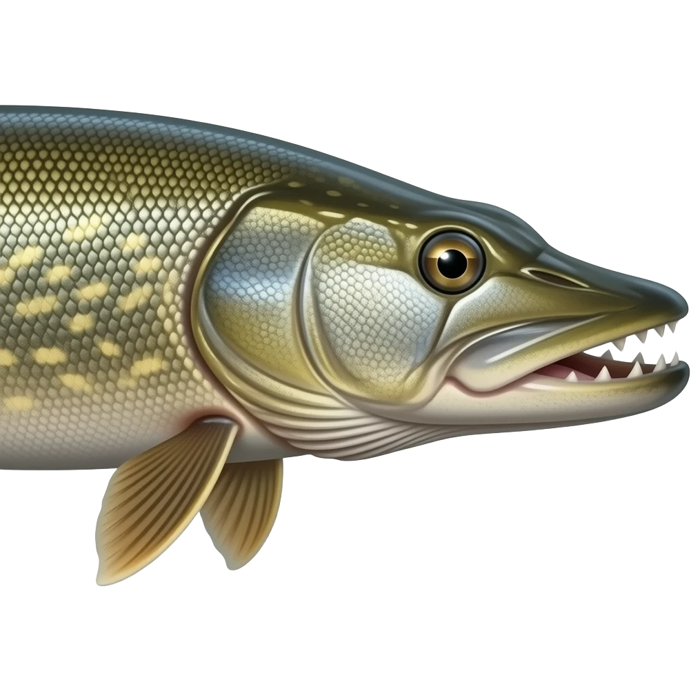 pike fish with sharp teeth emoji