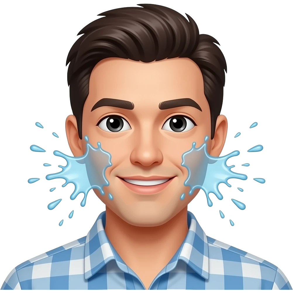 Squirt in face emoji