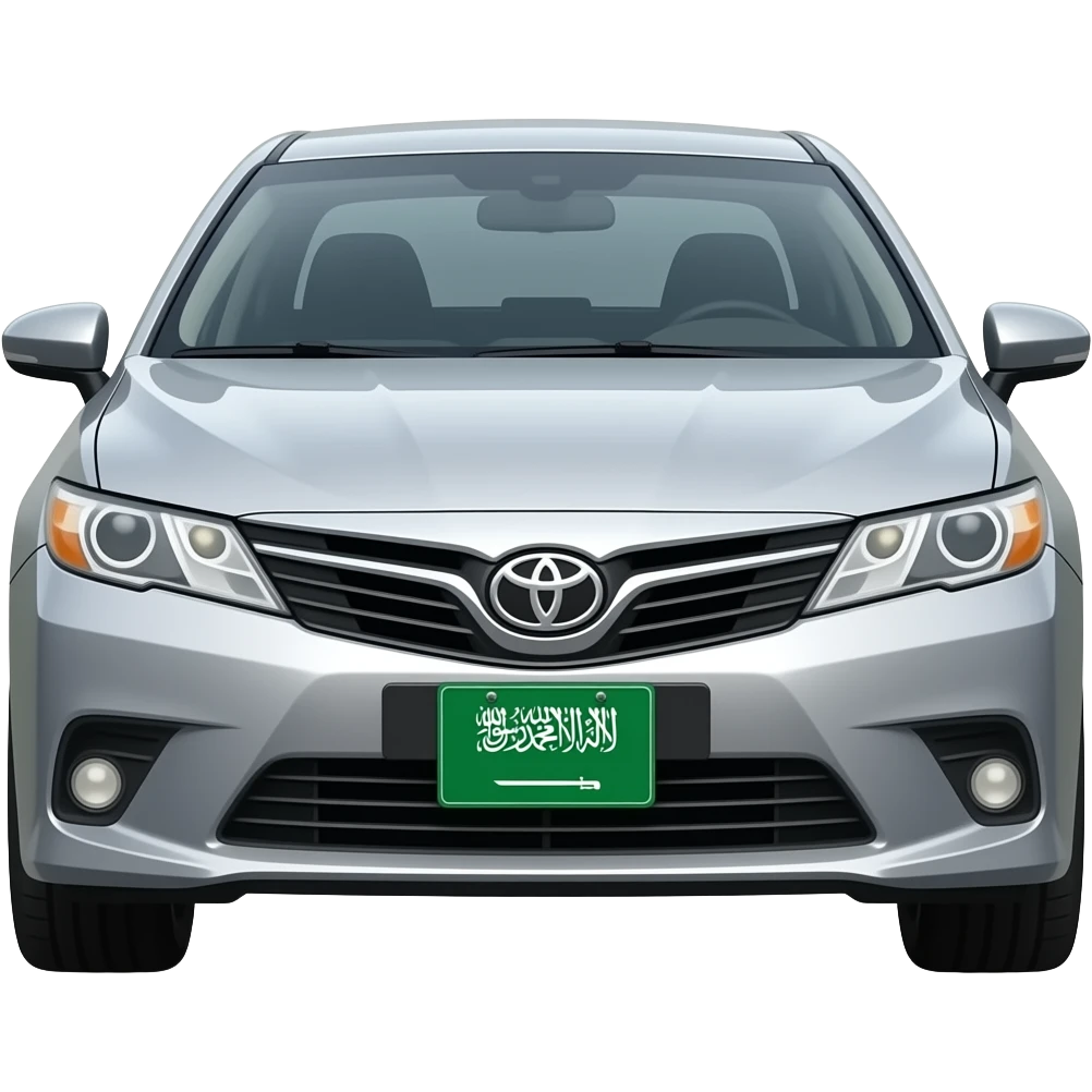 camry  with saudi number plate emoji