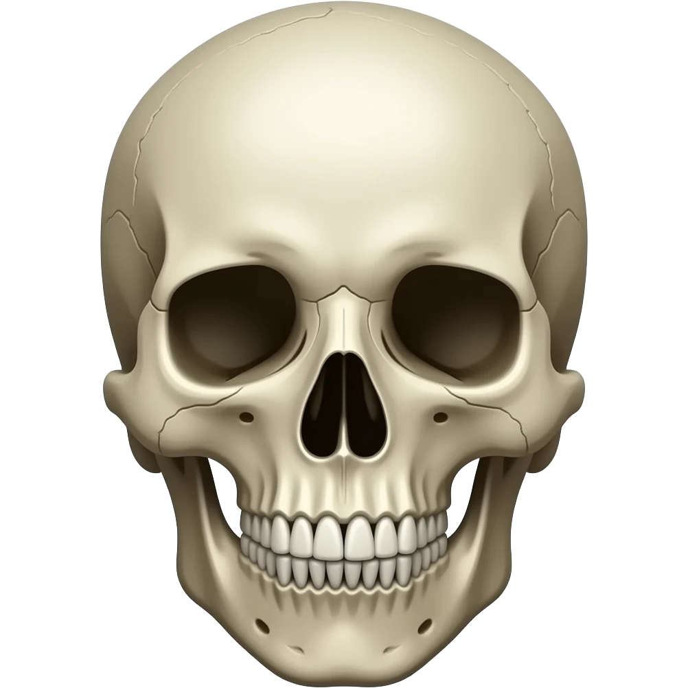 Mind blowing skull face emoji