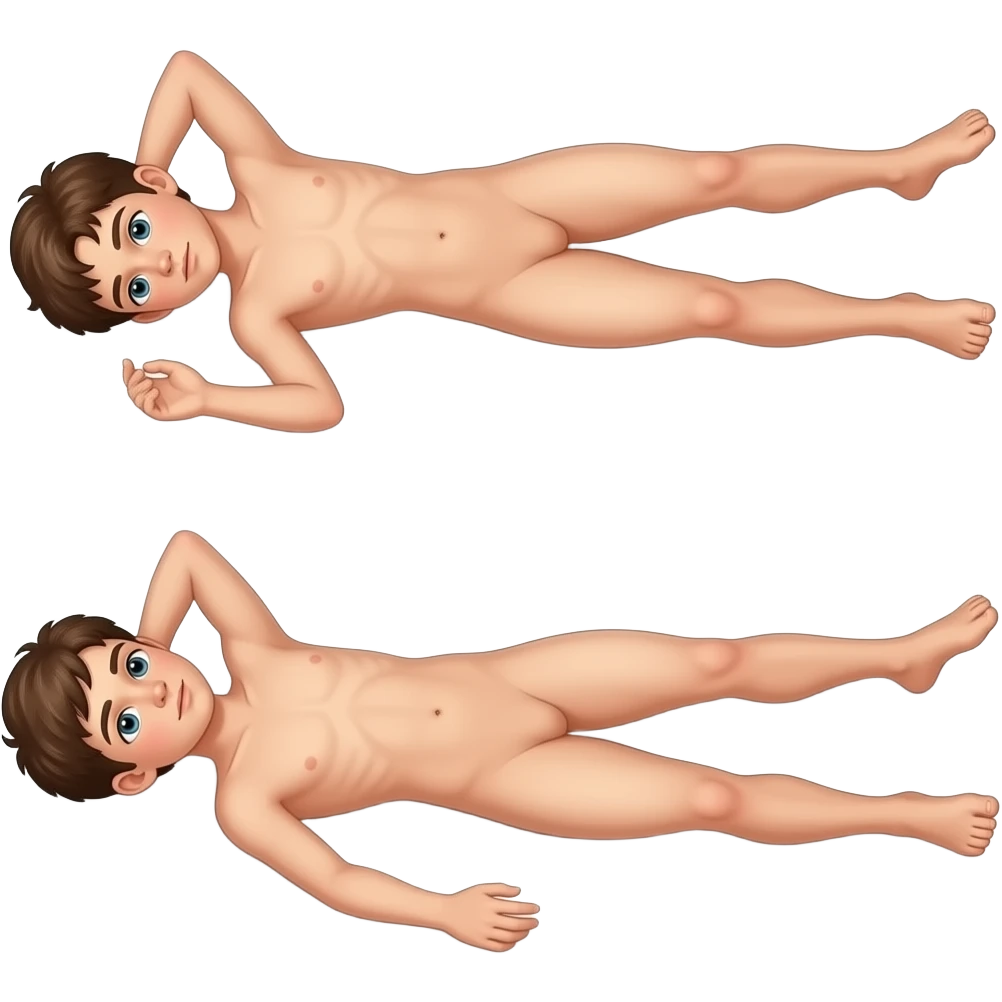 2 Boys teens naked making sex full body tall nude Lying down On top of each other emoji