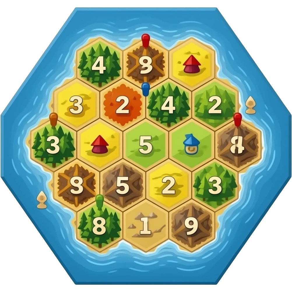 Settlers of Catan board game emoji