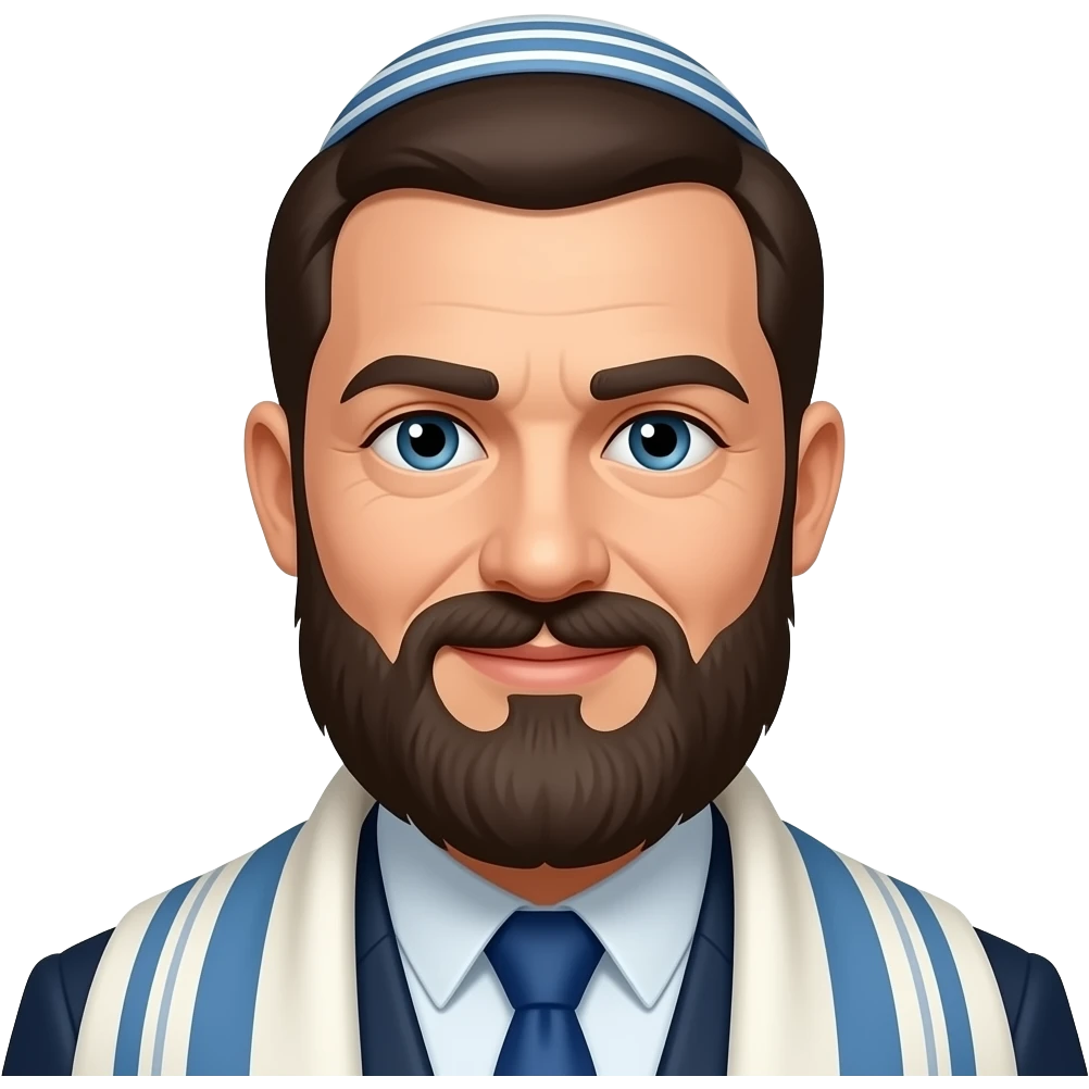 Jewish men with tefilin emoji