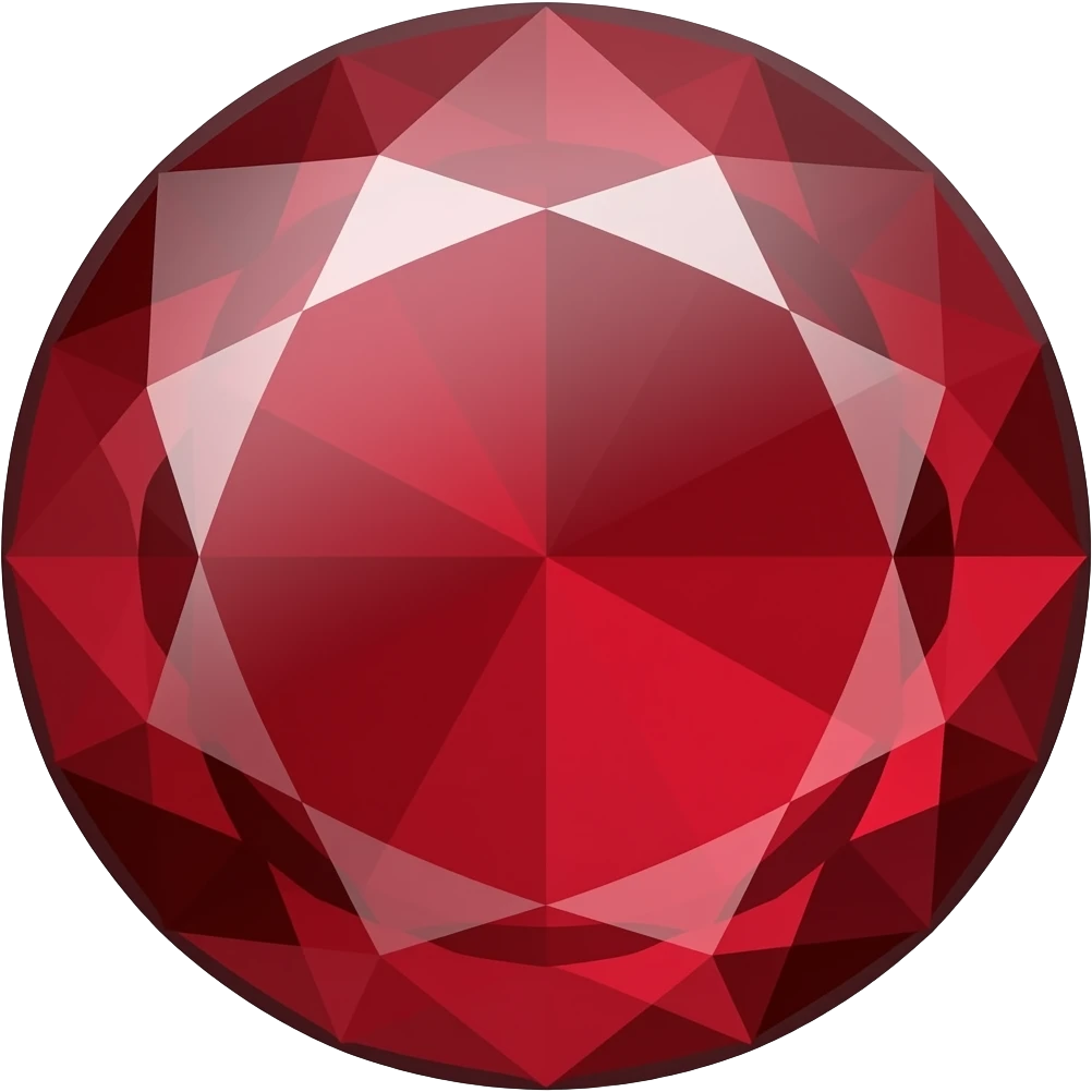blood red gemstone emoji