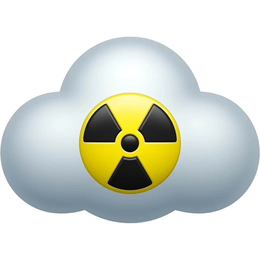 radioactive cloud emoji