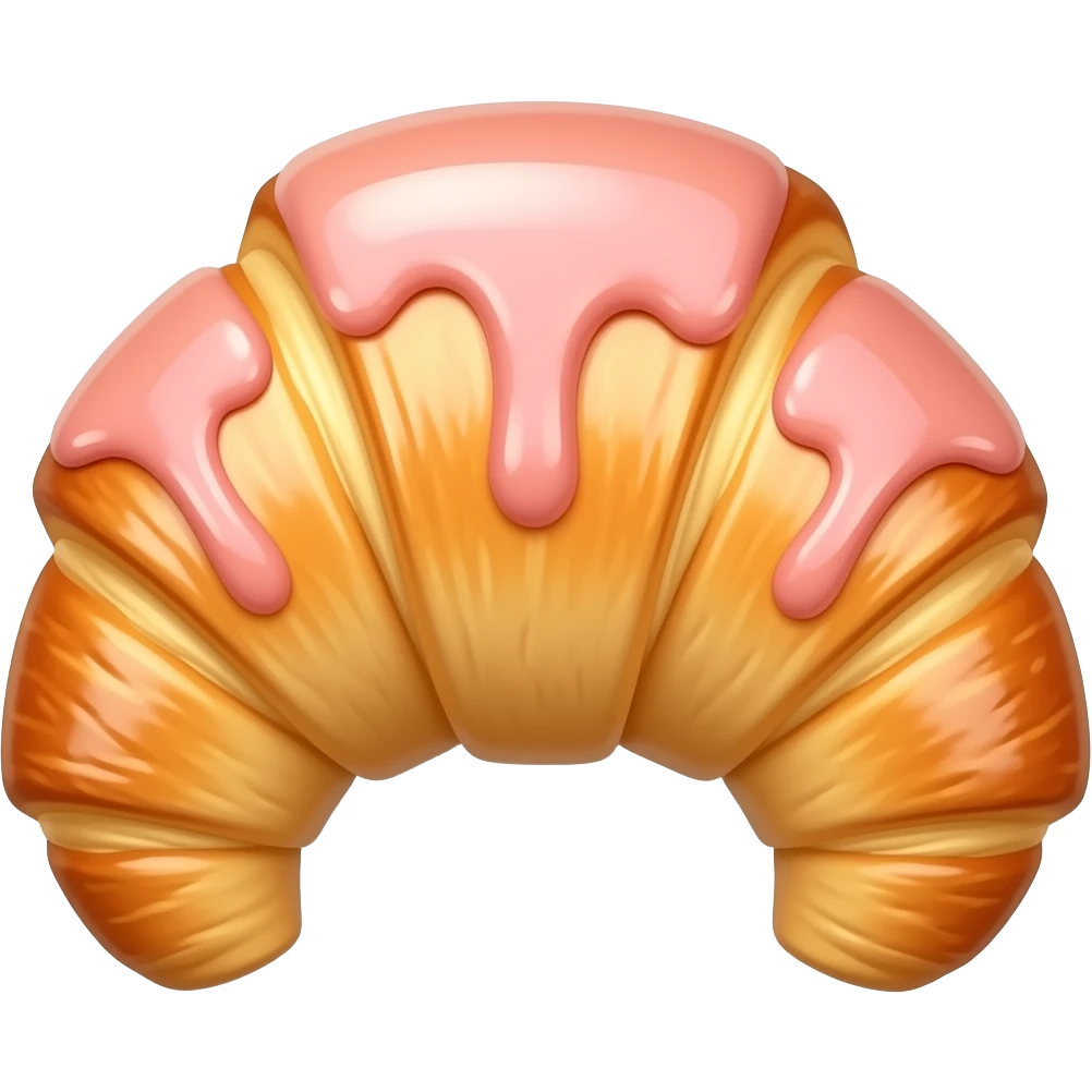 کروسان که رویش هلو کتی  باشد emoji