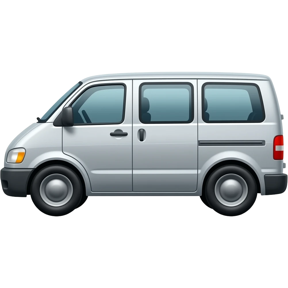 rusty silver van side view emoji
