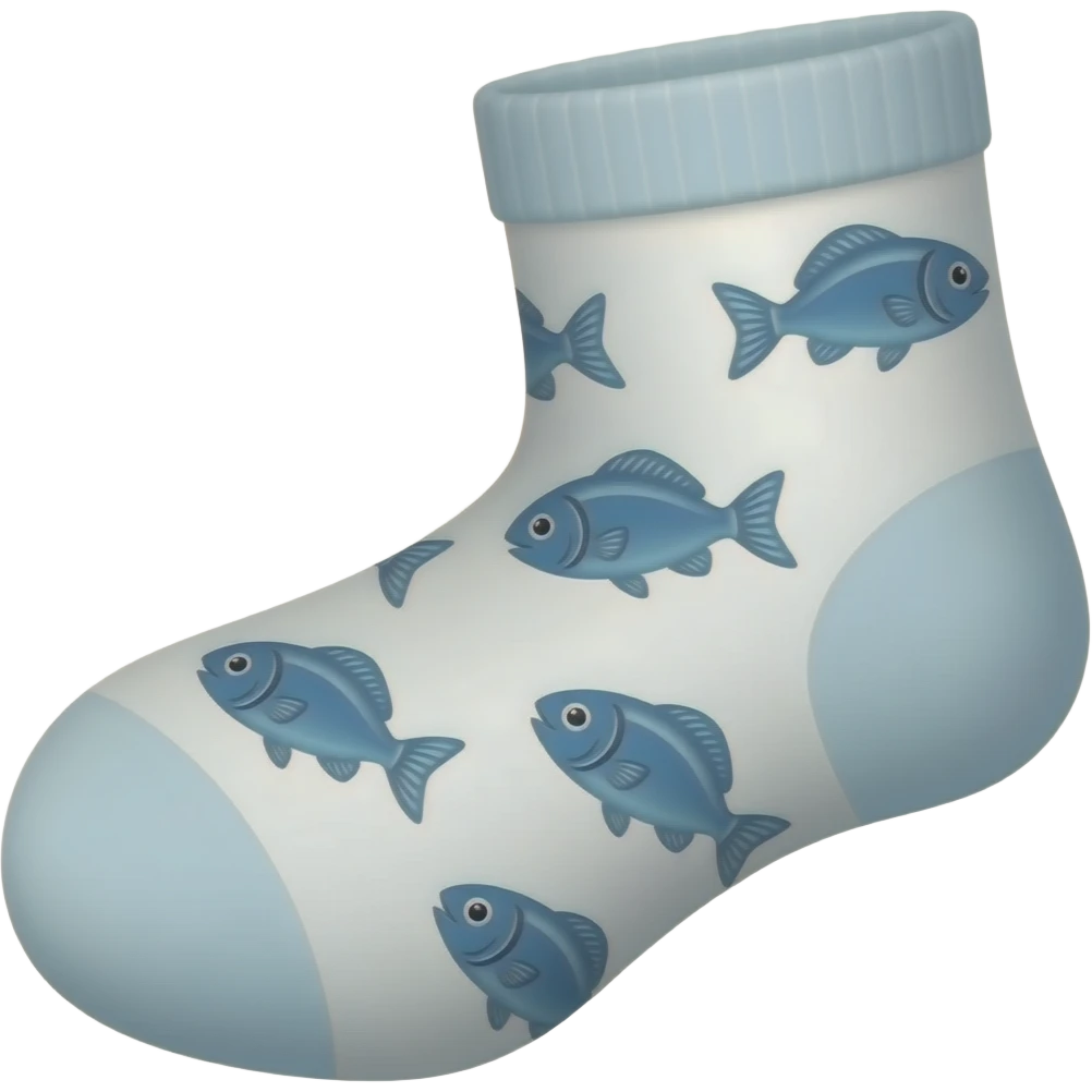 fishy sock emoji