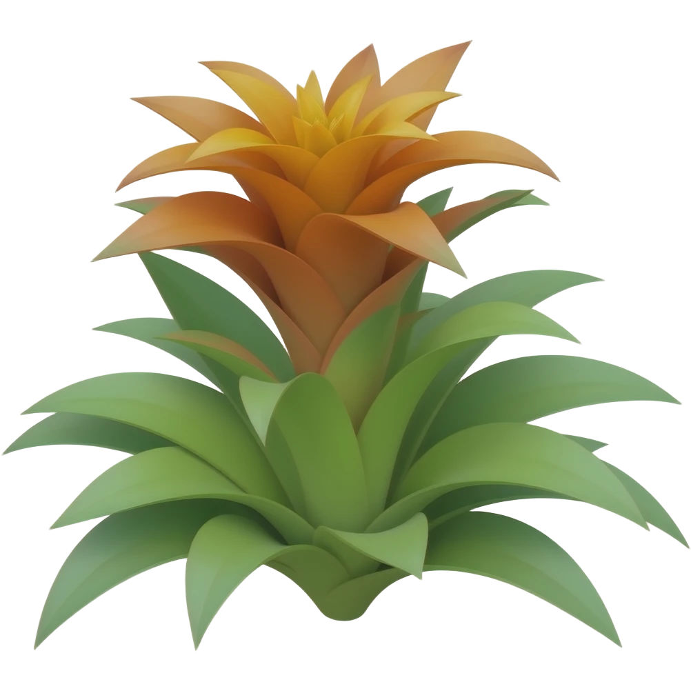 Bromélia Guzmania emoji