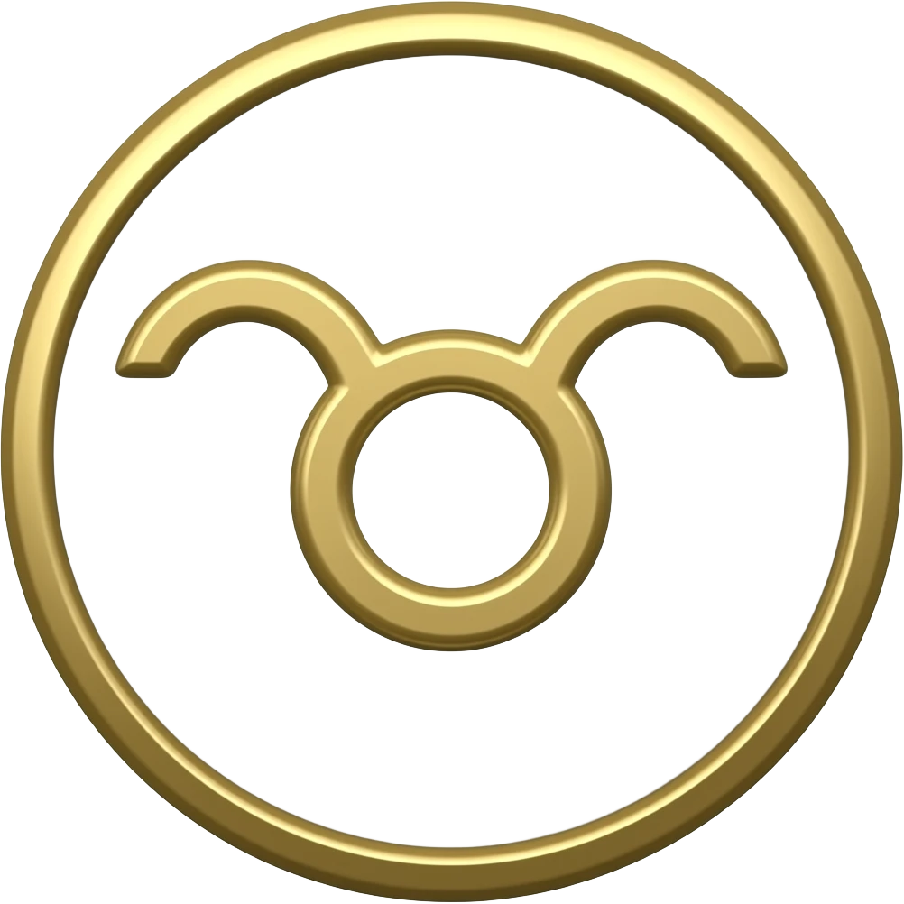 gold aries in circle emoji
