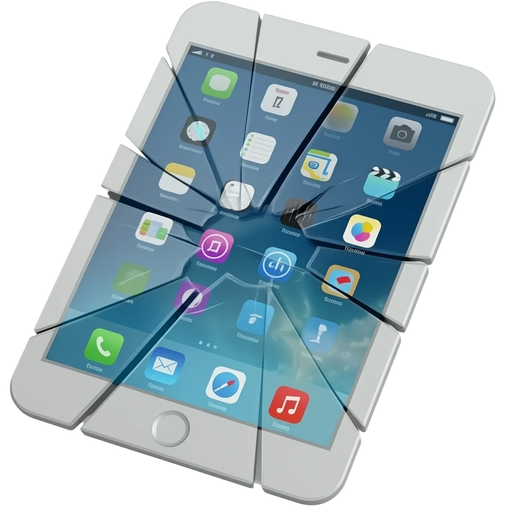 a crashed tablet emoji