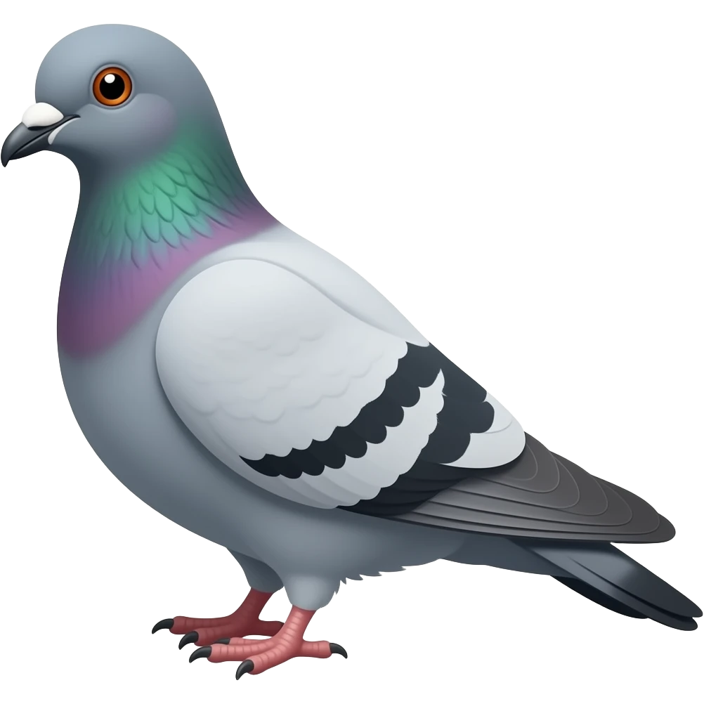 A pigeon emoji