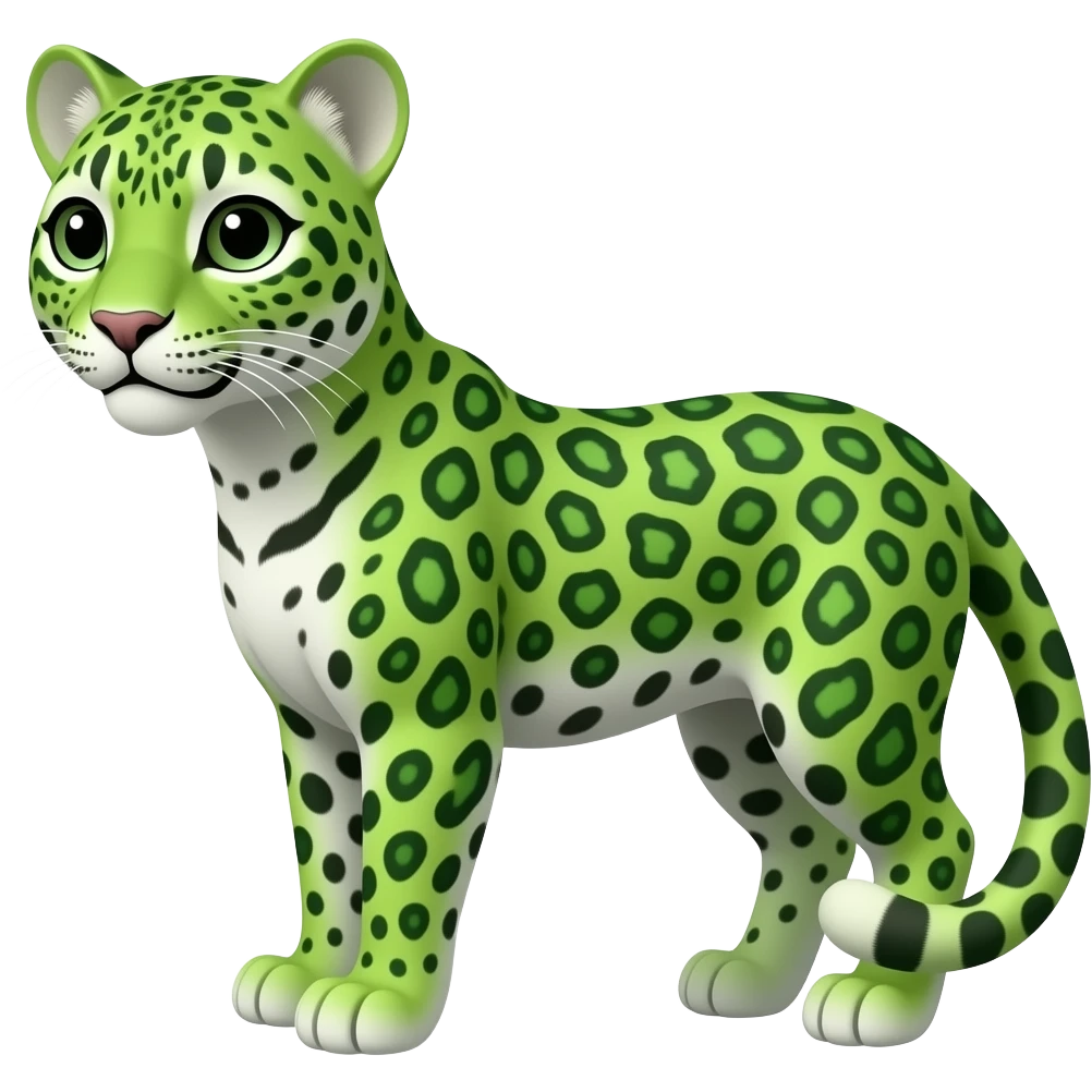 leopard green emoji