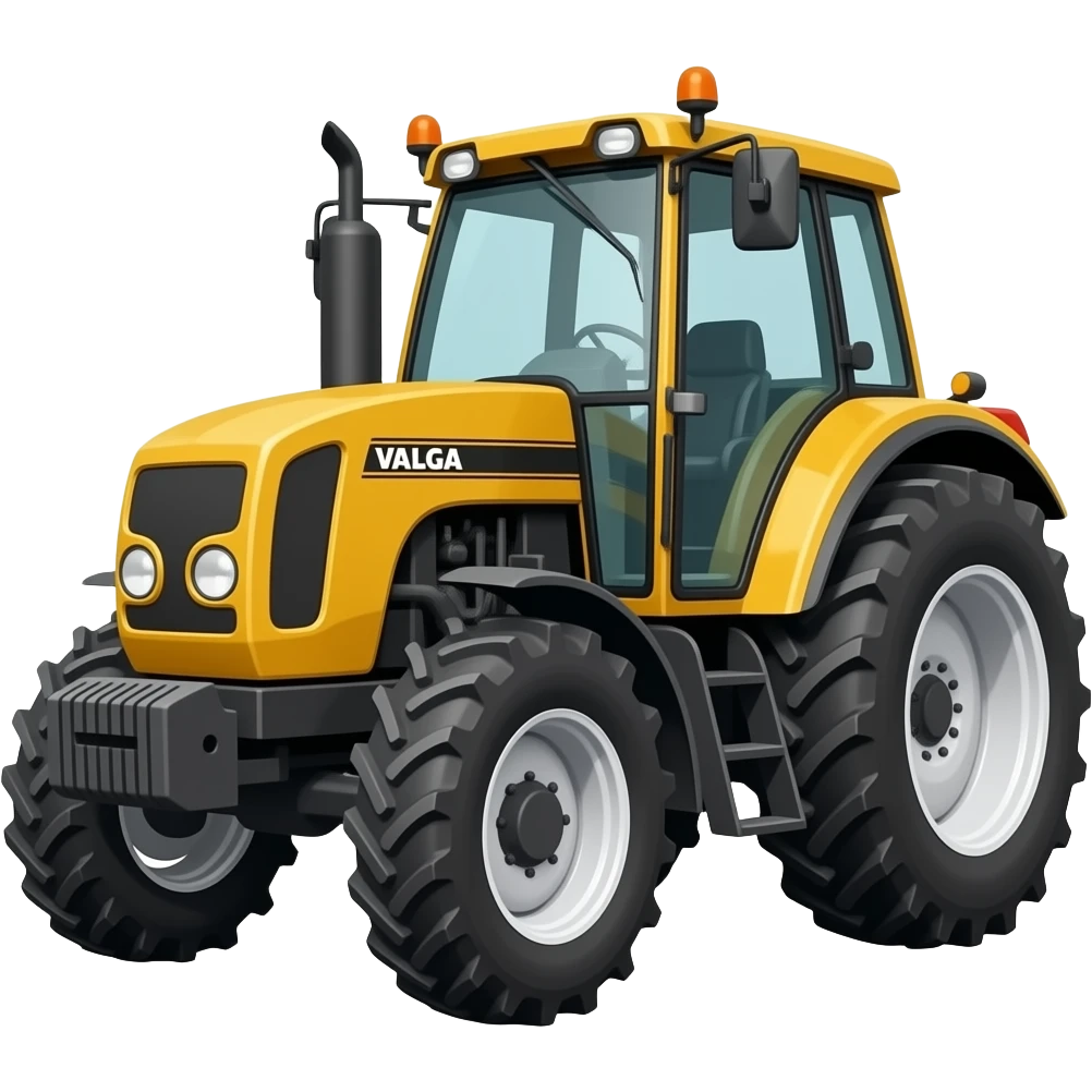 old tractor yellow VALTRA 785 emoji