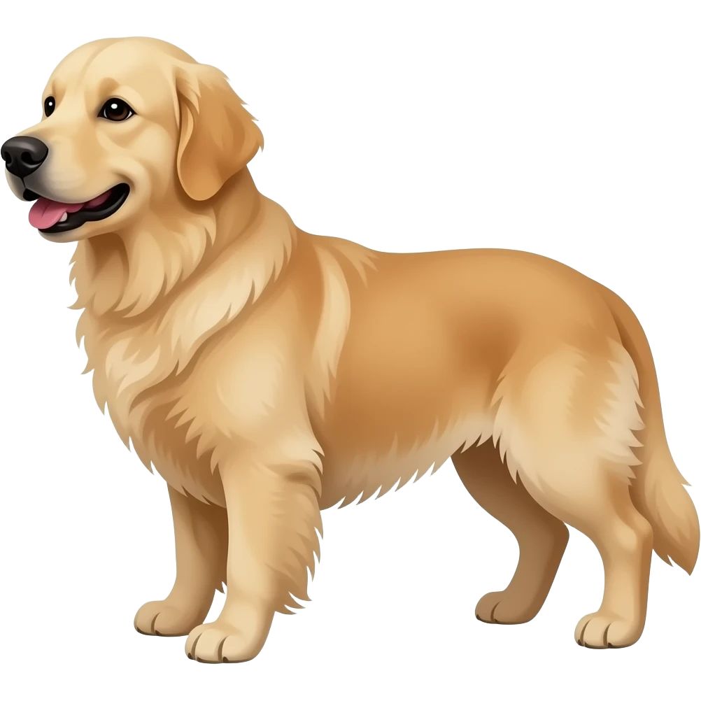 white english cream golden retriever emoji