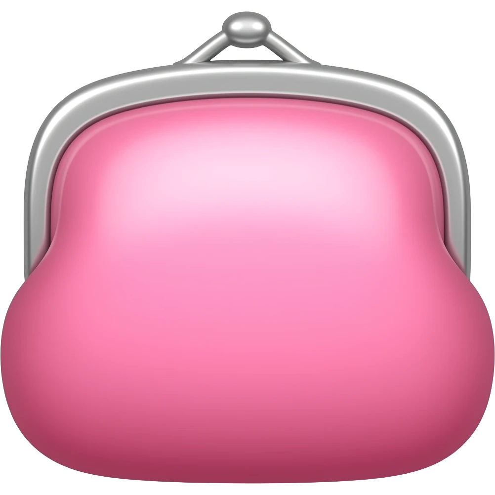 pink pouch emoji