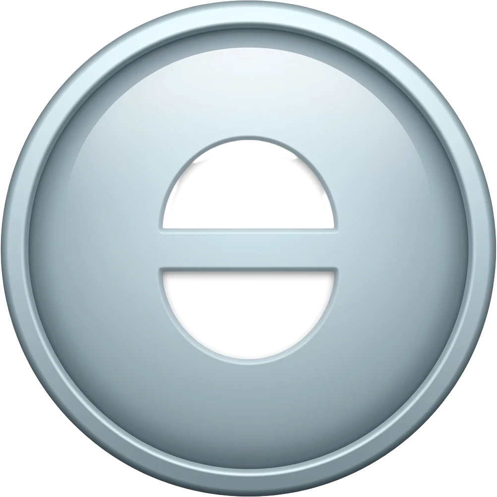 علامة سالب بيضا بدون غلاف emoji