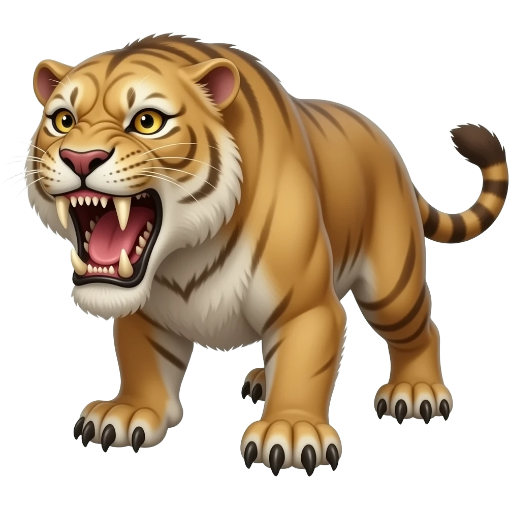 Smilodon hungry got the teeth to bring you down emoji