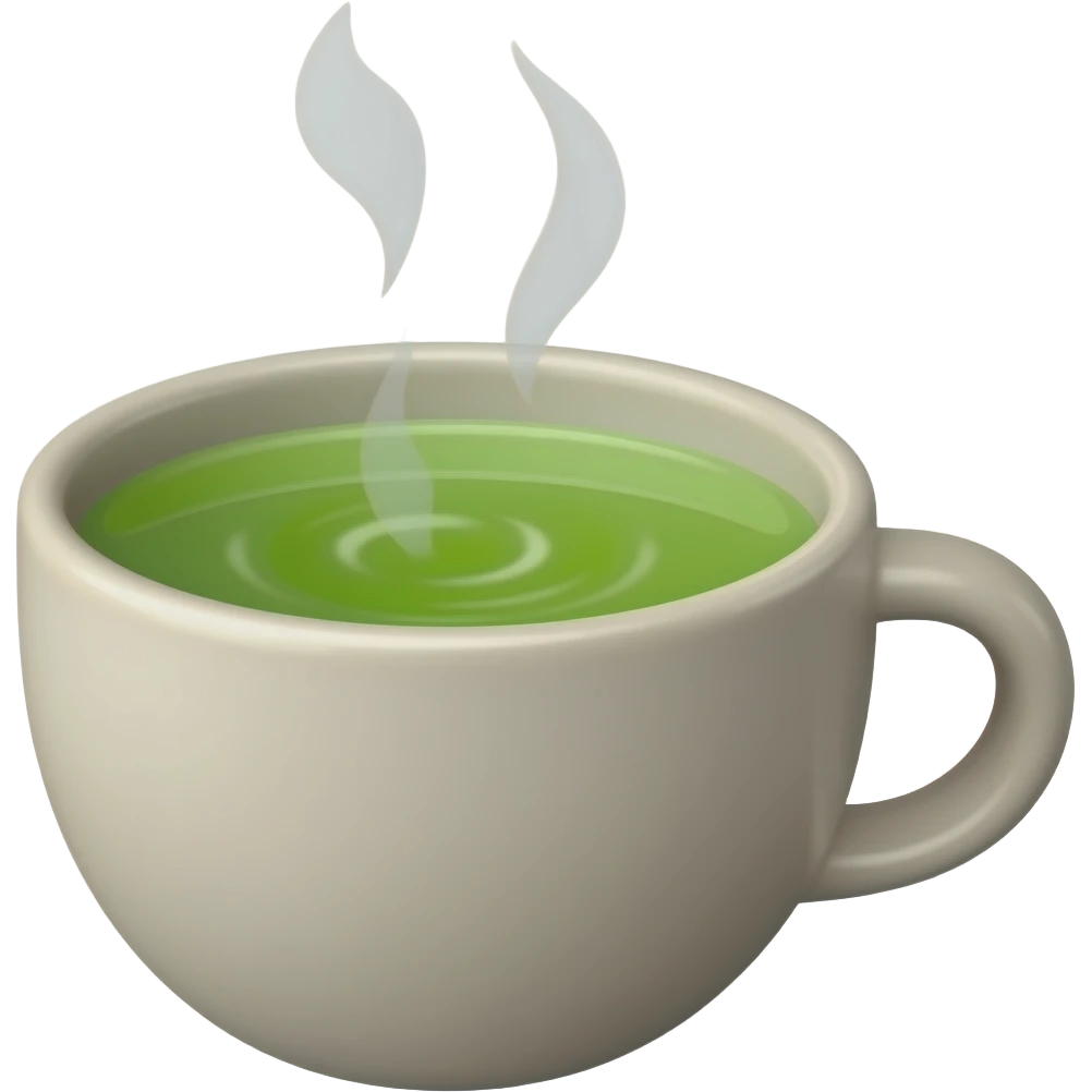 green tea emoji
