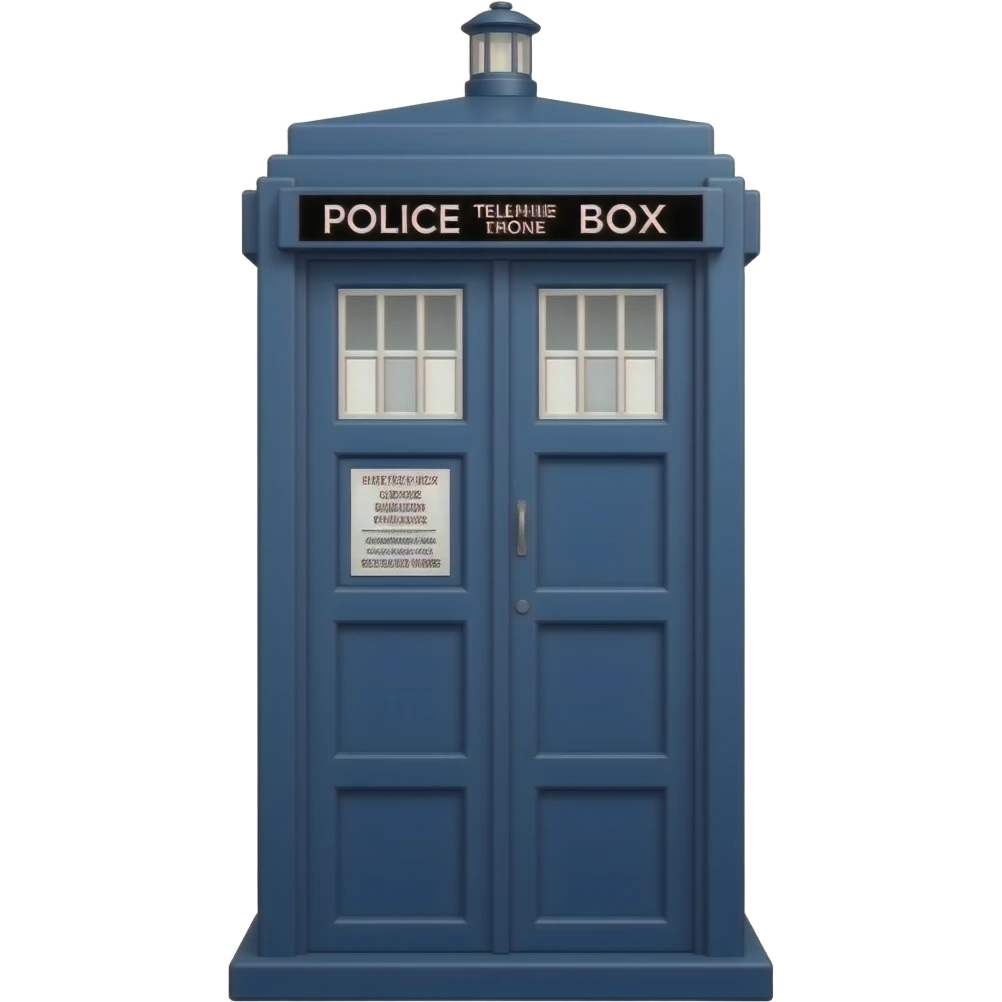 Crie um emoji da Cabine Telefônica Policial da Inglaterra. Que aparece ...