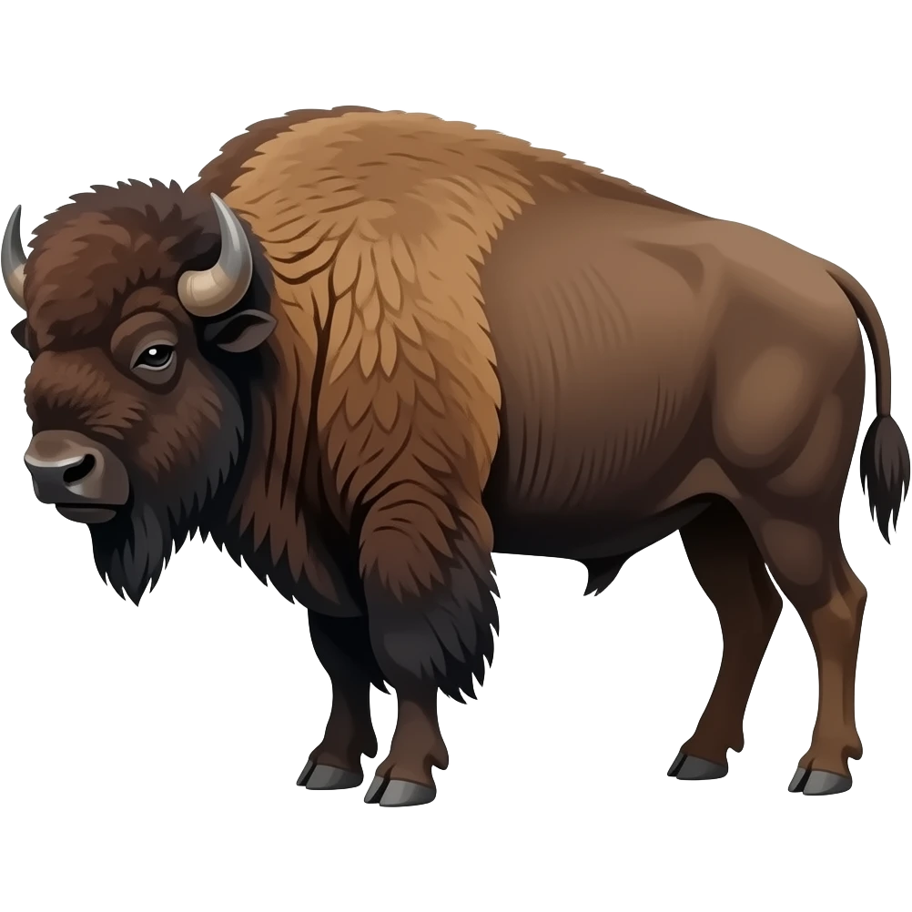 Buffalo vs bison emoji